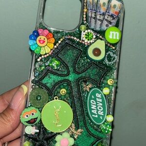 Green Decorative Phone Case